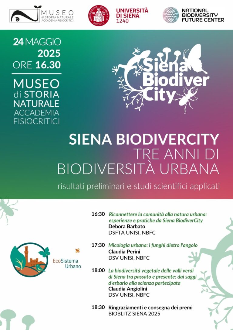 Siena BiodiverCity: tre anni di biodiversità urbana
